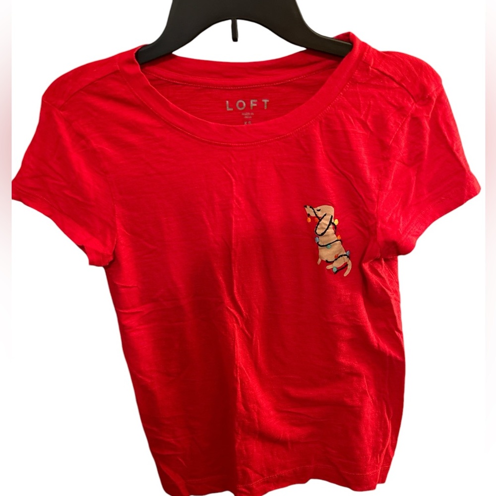 Christmas dog loft tshirt
